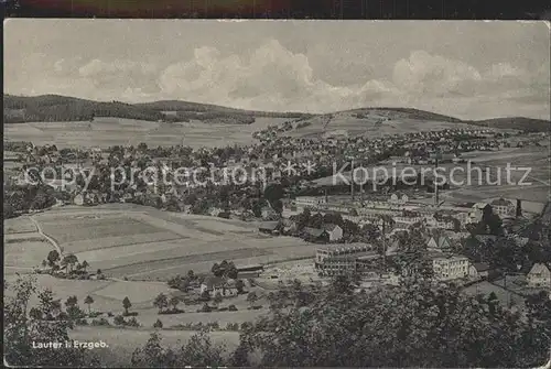 Lauter Schwarzenberg Erzgebirge Panorama Kat. Lauter Sachsen