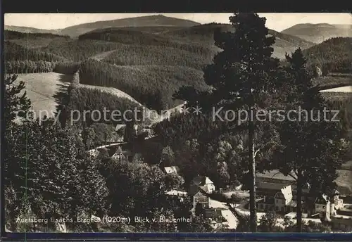 Auersberg Wildenthal Blick von Blauenthal Kat. Eibenstock