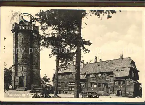 Auersberg Wildenthal Aussichtsturm Unterkunftshaus  Kat. Eibenstock