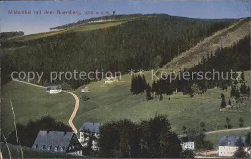 Wildenthal Eibenstock mit dem Auersberg