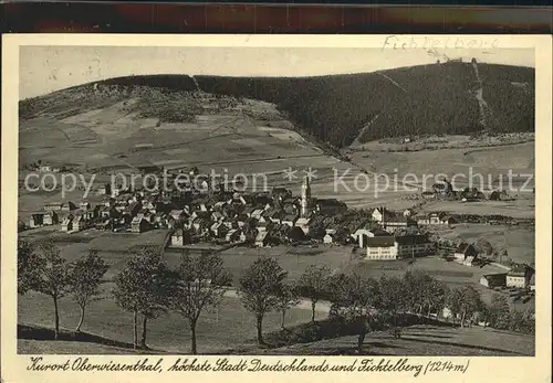 Oberwiesenthal Erzgebirge mit Fichtelberg Kat. Oberwiesenthal