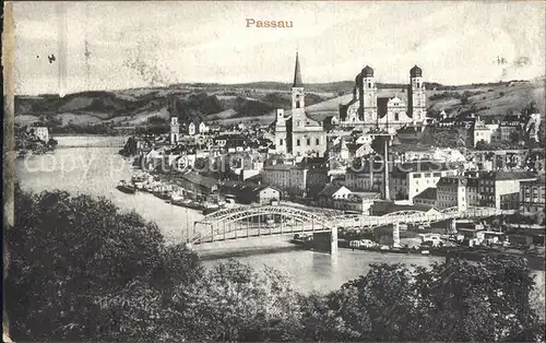 Passau Teilansicht mit Dom Kat. Passau