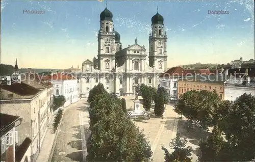 Passau Domplatz mit Dom Kat. Passau