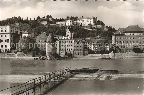 Passau Partie am Inn mit Pulverturm Kat. Passau