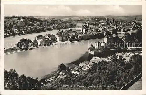 Passau Blick vom Klosterberg Kat. Passau