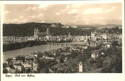 Passau Blick vom Kuehberg Kat. Passau