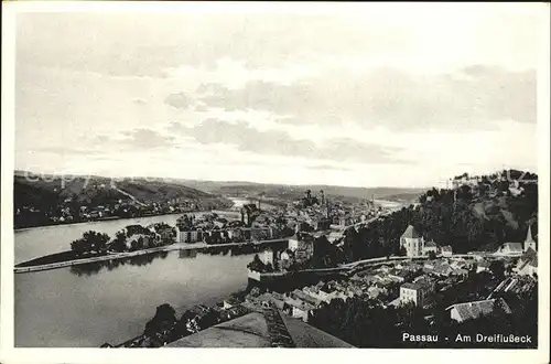 Passau Am Dreifluesse Eck Kat. Passau