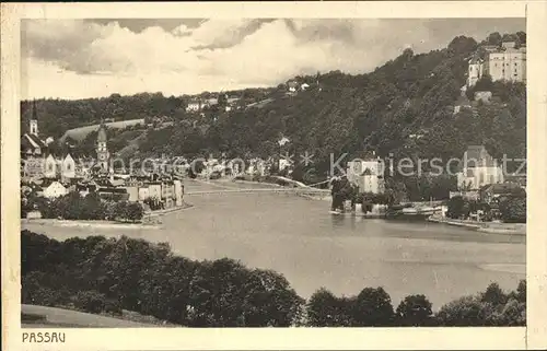 Passau Zusammenfluss von Inn Donau Ilz Kat. Passau