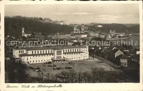 Passau Nibelungenhalle und Dom Kat. Passau