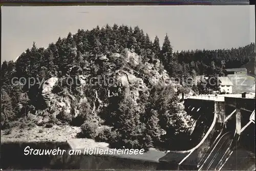 Viechtach Bayerischer Wald Stauwehr am Hoellensteinsee Kat. Viechtach