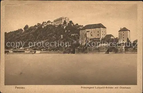 Passau Luitpold Bruecke mit Opernhaus Kat. Passau