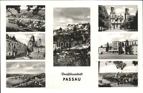 Passau Dreifluessestadt Donau Inn Ilz Kat. Passau