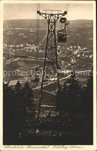 Oberwiesenthal Erzgebirge Schwebebahn zum Fichtelberg Kat. Oberwiesenthal