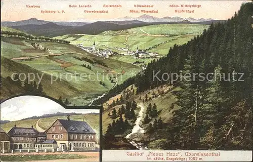 Oberwiesenthal Erzgebirge Gasthof Neues Haus Kat. Oberwiesenthal