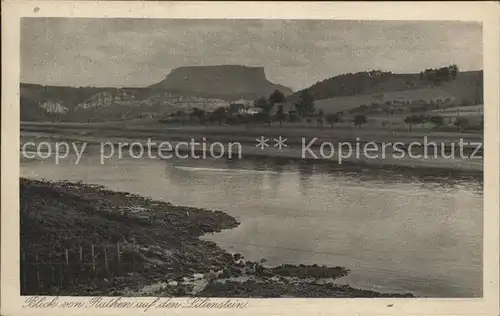 Rathen Saechsische Schweiz mit Lilienstein Kat. Rathen Sachsen