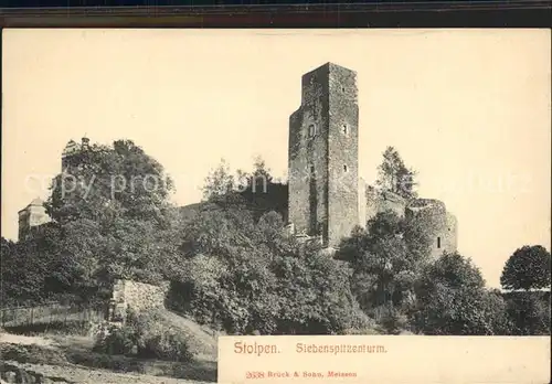 Stolpen Siebenpilzenturm Kat. Stolpen