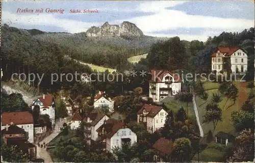 Rathen Saechsische Schweiz mit Gamring Kat. Rathen Sachsen