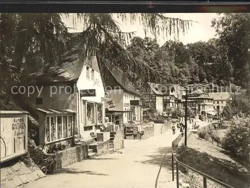 Rathen Saechsische Schweiz Ortspartie Kat. Rathen Sachsen