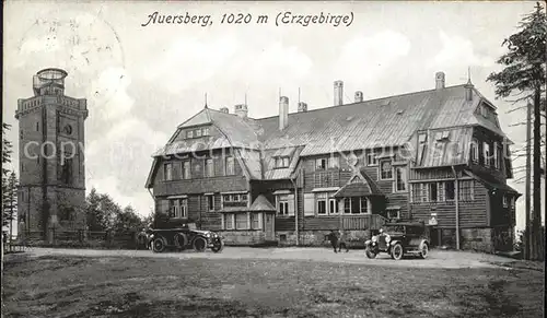 Auersberg Wildenthal Unterkunftshaus und Aussichtsturm Kat. Eibenstock