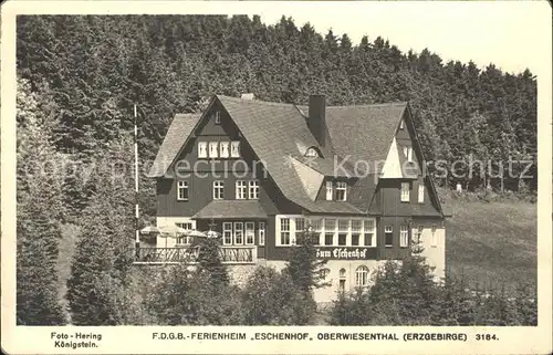 Oberwiesenthal Erzgebirge FDGB Ferienheim Eschenhof Kat. Oberwiesenthal