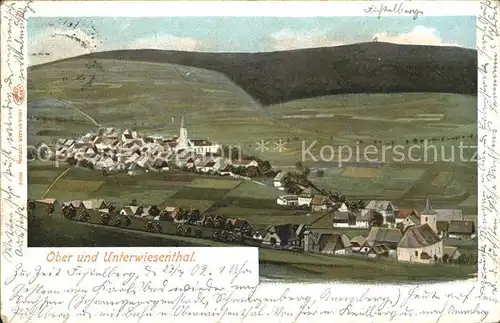 Oberwiesenthal Erzgebirge mit Fichtelberg Kat. Oberwiesenthal