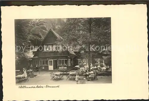 Uttewalder Grund Restaurant und Pension zur Waldidylle Kat. Wehlen
