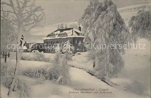 Oberwiesenthal Erzgebirge Dresdner Wanderer und Ferienheim Kat. Oberwiesenthal