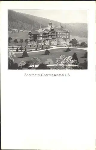 Oberwiesenthal Erzgebirge Sporthotel Kat. Oberwiesenthal
