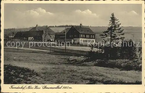 Oberwiesenthal Erzgebirge Fremdenhof Neues Haus Kat. Oberwiesenthal