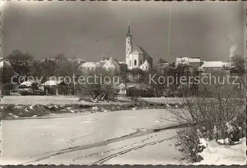 Viechtach Bayerischer Wald Teilansicht mit Kirche Kat. Viechtach