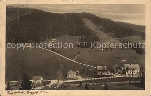 Wildenthal Eibenstock Teilansicht mit Hotel Drechsler