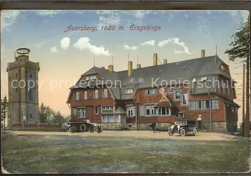 Auersberg Wildenthal Unterkunftshaus und Aussichtsturm Kat. Eibenstock