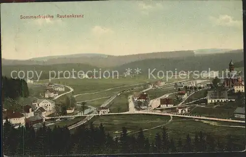 Rautenkranz Vogtland Panorama Kat. Morgenroethe Rautenkranz