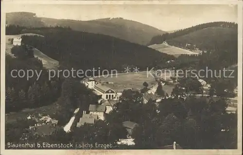 Blauenthal Erzgebirge Teilansicht Kat. Eibenstock