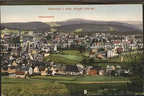 Eibenstock Panorama mit Burkhardtsgruen Kat. Eibenstock