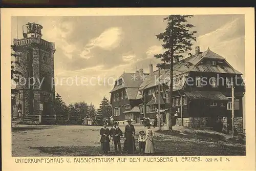 Auersberg Wildenthal Unterkunftshaus und Aussichtsturm Kat. Eibenstock