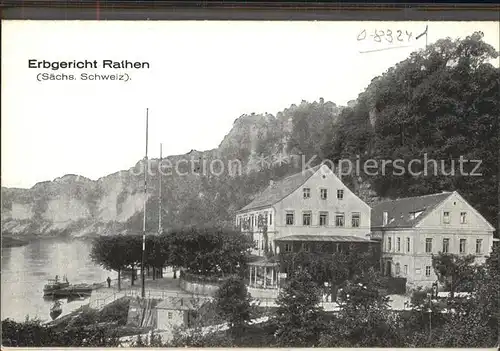 Rathen Saechsische Schweiz Erbgericht Gasthof Kat. Rathen Sachsen