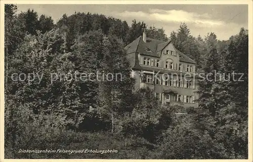 Rathen Saechsische Schweiz Diakonissenheim Felsengrund Kat. Rathen Sachsen