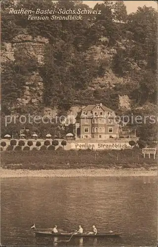 Rathen Saechsische Schweiz Pension Strandblick Kat. Rathen Sachsen