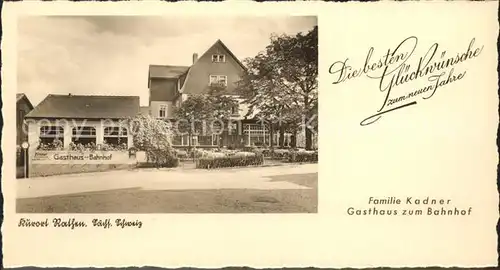 Rathen Saechsische Schweiz Gasthaus zum Bahnhof Kat. Rathen Sachsen