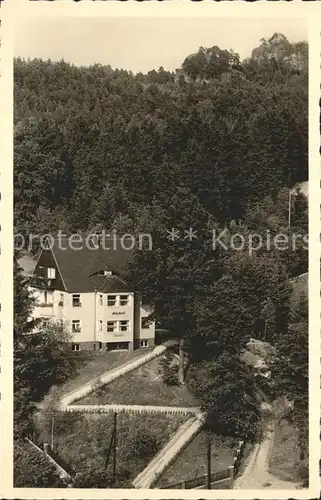 Rathen Saechsische Schweiz Haus Glueckauf Kat. Rathen Sachsen