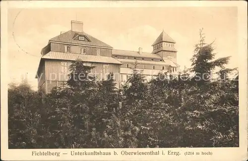 Oberwiesenthal Erzgebirge Fichtelberg Unterkunftshaus Kat. Oberwiesenthal