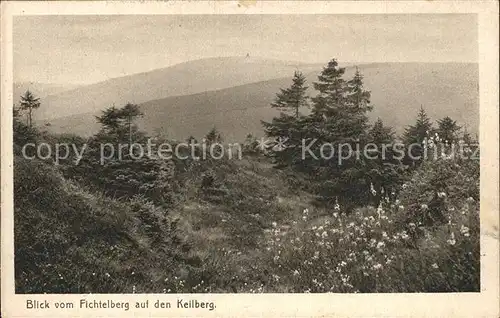 Oberwiesenthal Erzgebirge Blick vom Fichtelberg auf den Keilberg Serie Deutsche Heimatbilder Kat. Oberwiesenthal