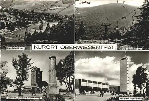 Oberwiesenthal Erzgebirge Total Sessellift Wetterwarte Auf dem Fichtelberg Kat. Oberwiesenthal