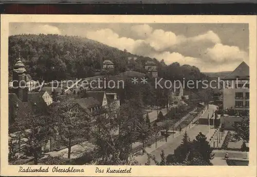 Oberschlema Erzgebirge Radiumbad Kurviertel Kat. Bad Schlema