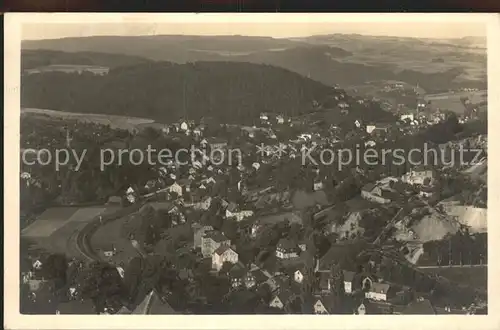 Oberschlema Erzgebirge Blick von der St Wolfgangkirche in Schneeberg Kat. Bad Schlema