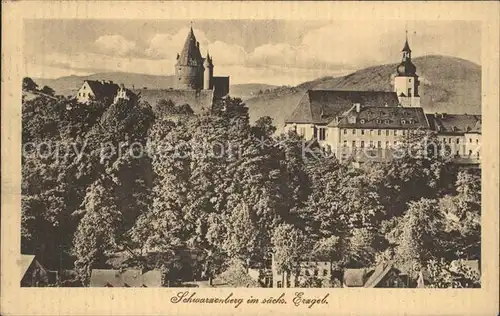 Schwarzenberg Erzgebirge Schloss Kirche Kat. Schwarzenberg