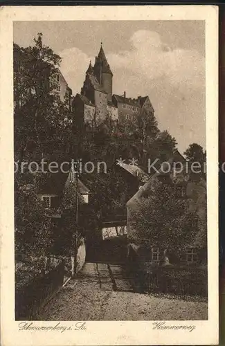 Schwarzenberg Erzgebirge Hammerweg Schloss Kat. Schwarzenberg