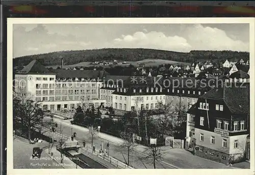 Oberschlema Erzgebirge Kurhotel und Baederhaus Kat. Bad Schlema