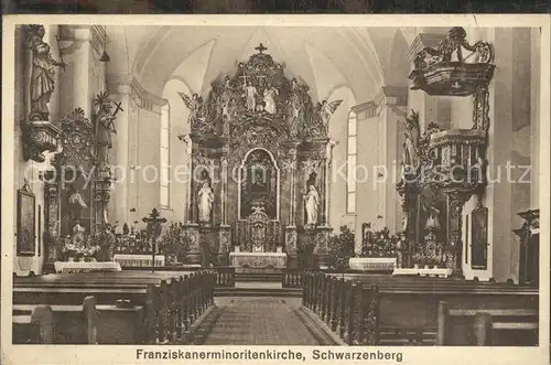 Schwarzenberg Erzgebirge Franziskaner Minoritenkirche Inneres Kat. Schwarzenberg